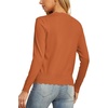 image:imageGRECERELLE Cardigan Sweaters for Women Lightweight 2026 Fall OutfitsPumpkin Orange