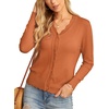 image:imageGRECERELLE Cardigan Sweaters for Women Lightweight 2026 Fall OutfitsPumpkin Orange