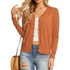 image:imageGRECERELLE Cardigan Sweaters for Women Lightweight 2026 Fall OutfitsPumpkin Orange