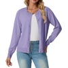 image:imageGRECERELLE Cardigan Sweaters for Women Lightweight 2026 Fall OutfitsPurple Gray