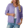 image:imageGRECERELLE Cardigan Sweaters for Women Lightweight 2026 Fall OutfitsPurple Gray