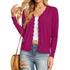 image:imageGRECERELLE Cardigan Sweaters for Women Lightweight 2026 Fall OutfitsRaspberry Red