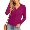 image:imageGRECERELLE Cardigan Sweaters for Women Lightweight 2026 Fall OutfitsRaspberry Red