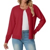 image:imageGRECERELLE Cardigan Sweaters for Women Lightweight 2026 Fall OutfitsRed