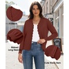 image:imageGRECERELLE Cardigan Sweaters for Women Lightweight 2026 Fall OutfitsRust Red