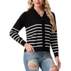image:imageGRECERELLE Cardigan Sweaters for Women Lightweight 2026 Fall OutfitsStriped Black White