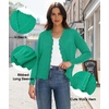 image:imageGRECERELLE Cardigan Sweaters for Women Lightweight 2026 Fall OutfitsTurquoise Green