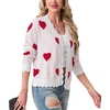 image:imageGRECERELLE Cardigan Sweaters for Women Lightweight 2026 Fall OutfitsWhite Heart