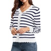 image:imageGRECERELLE Cardigan Sweaters for Women Lightweight 2026 Fall OutfitsWhite Navy Striped