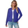 image:imageGRECERELLE Cardigan Sweaters for Women Lightweight Fall Outfits 2026Bright Blue