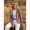 image:imageGRECERELLE Cardigan Sweaters for Women Lightweight Fall Outfits 2026Brown
