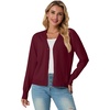image:imageGRECERELLE Cardigan Sweaters for Women Lightweight Fall Outfits 2026Burgundy