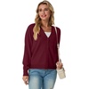 image:imageGRECERELLE Cardigan Sweaters for Women Lightweight Fall Outfits 2026Burgundy