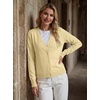 image:imageGRECERELLE Cardigan Sweaters for Women Lightweight Fall Outfits 2026Butter Yellow