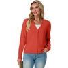 image:imageGRECERELLE Cardigan Sweaters for Women Lightweight Fall Outfits 2026Coral Red