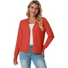 image:imageGRECERELLE Cardigan Sweaters for Women Lightweight Fall Outfits 2026Coral Red