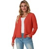 image:imageGRECERELLE Cardigan Sweaters for Women Lightweight Fall Outfits 2026Coral Red