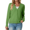 image:imageGRECERELLE Cardigan Sweaters for Women Lightweight Fall Outfits 2026Dill Green