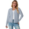 image:imageGRECERELLE Cardigan Sweaters for Women Lightweight Fall Outfits 2026Grey Blue