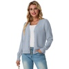 image:imageGRECERELLE Cardigan Sweaters for Women Lightweight Fall Outfits 2026Grey Blue