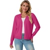 image:imageGRECERELLE Cardigan Sweaters for Women Lightweight Fall Outfits 2026Hot Pink