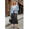 image:imageGRECERELLE Cardigan Sweaters for Women Lightweight Fall Outfits 2026Light Blue
