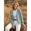 image:imageGRECERELLE Cardigan Sweaters for Women Lightweight Fall Outfits 2026Light Green