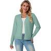 image:imageGRECERELLE Cardigan Sweaters for Women Lightweight Fall Outfits 2026Light Green