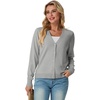 image:imageGRECERELLE Cardigan Sweaters for Women Lightweight Fall Outfits 2026Light Grey