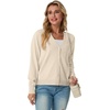 image:imageGRECERELLE Cardigan Sweaters for Women Lightweight Fall Outfits 2026Oatmeal
