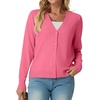 image:imageGRECERELLE Cardigan Sweaters for Women Lightweight Fall Outfits 2026Pink