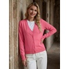 image:imageGRECERELLE Cardigan Sweaters for Women Lightweight Fall Outfits 2026Pink