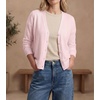 image:imageGRECERELLE Cardigan Sweaters for Women Lightweight Fall Outfits 2026Pink White