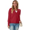 image:imageGRECERELLE Cardigan Sweaters for Women Lightweight Fall Outfits 2026Red