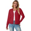 image:imageGRECERELLE Cardigan Sweaters for Women Lightweight Fall Outfits 2026Red