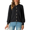 image:imageGRECERELLE Chunky Knit Cardigan Sweaters for Women 2026 Fall OutfitsAblack