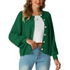 image:imageGRECERELLE Chunky Knit Cardigan Sweaters for Women 2026 Fall OutfitsDark Green