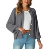 image:imageGRECERELLE Chunky Knit Cardigan Sweaters for Women 2026 Fall OutfitsGray
