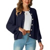 image:imageGRECERELLE Chunky Knit Cardigan Sweaters for Women 2026 Fall OutfitsNavy Blue