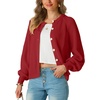 image:imageGRECERELLE Chunky Knit Cardigan Sweaters for Women 2026 Fall OutfitsRed