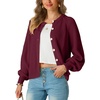 image:imageGRECERELLE Chunky Knit Cardigan Sweaters for Women 2026 Fall OutfitsWine Red