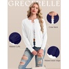 image:imageGRECERELLE Knit Cardigan Sweaters for Women Lightweight 2026 Fall OutfitsAwhite