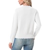image:imageGRECERELLE Knit Cardigan Sweaters for Women Lightweight 2026 Fall OutfitsAwhite