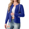 image:imageGRECERELLE Knit Cardigan Sweaters for Women Lightweight 2026 Fall OutfitsBright Blue