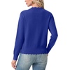 image:imageGRECERELLE Knit Cardigan Sweaters for Women Lightweight 2026 Fall OutfitsBright Blue
