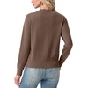 image:imageGRECERELLE Knit Cardigan Sweaters for Women Lightweight 2026 Fall OutfitsBrown