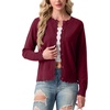 image:imageGRECERELLE Knit Cardigan Sweaters for Women Lightweight 2026 Fall OutfitsBurgundy