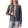 image:imageGRECERELLE Knit Cardigan Sweaters for Women Lightweight 2026 Fall OutfitsCharcoal