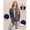 image:imageGRECERELLE Knit Cardigan Sweaters for Women Lightweight 2026 Fall OutfitsCharcoal