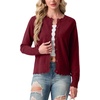 image:imageGRECERELLE Knit Cardigan Sweaters for Women Lightweight 2026 Fall OutfitsCherry Red
